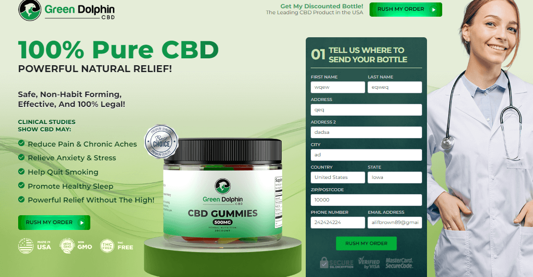 Green Dolphin CBD Order Page
